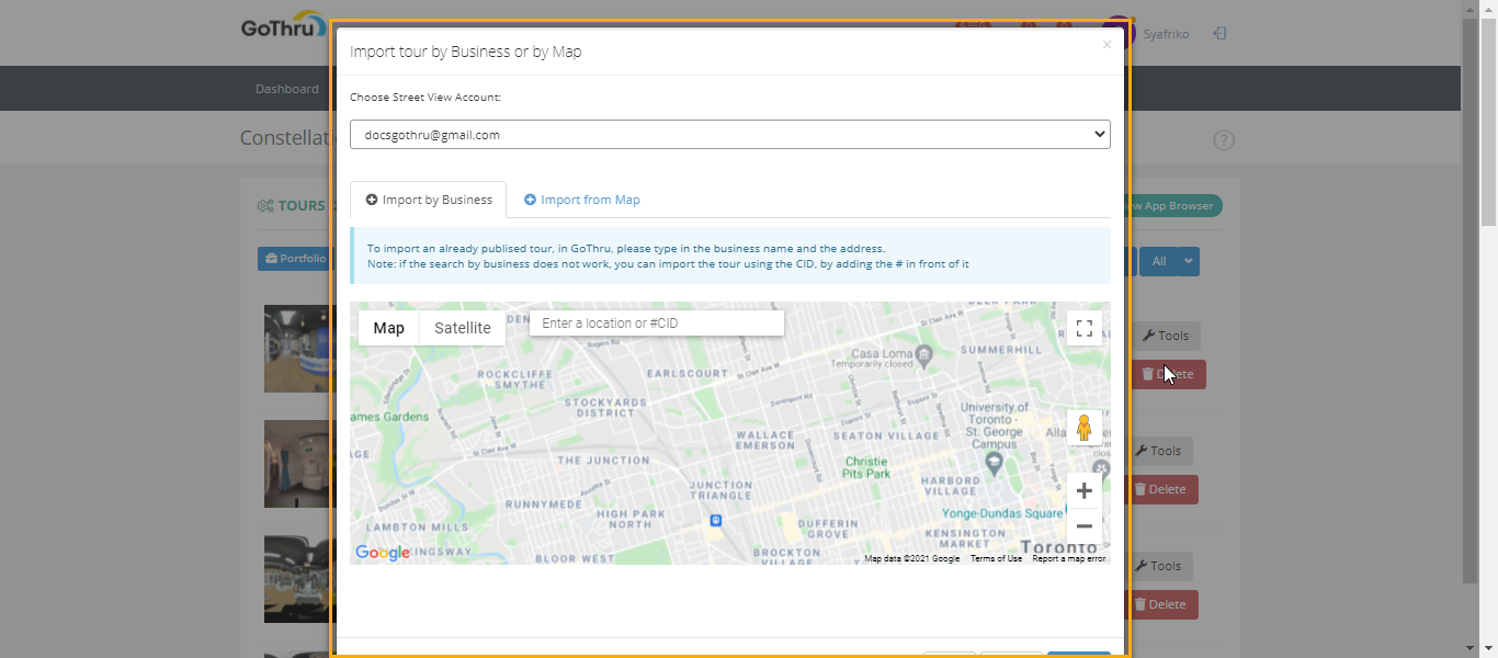 How To Import A Virtual Tour From Google