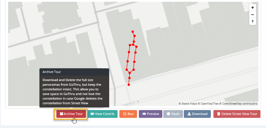 How To Archive A Tour That You Have In GoThru