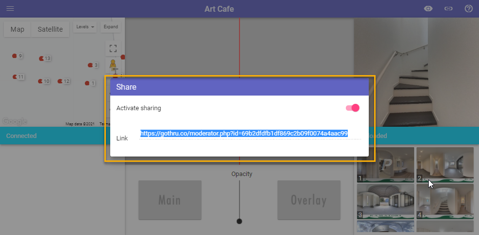 How To Share And Collaborate On A Tour In GoThru Moderator