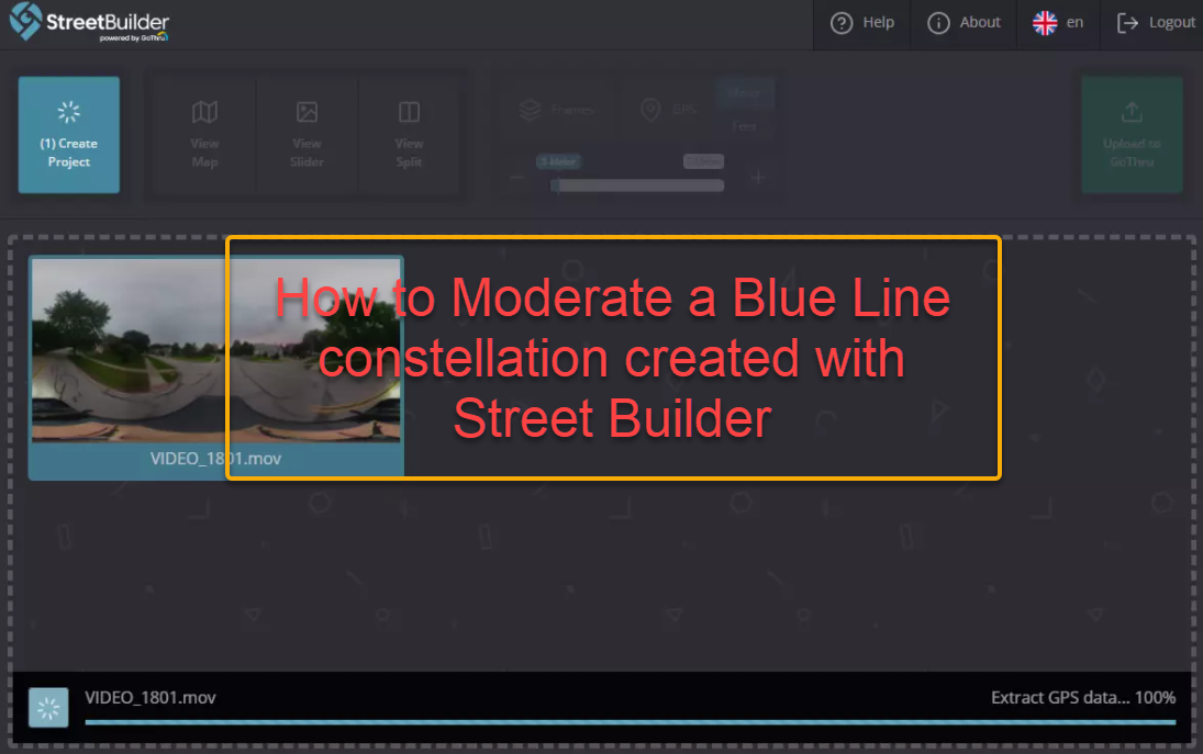 How to Moderate a Blue Line constellation created with Street Builder
