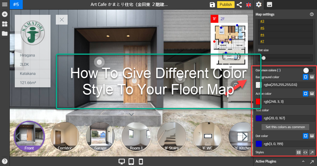 How To Give Different Color Styles To Your Floor Map