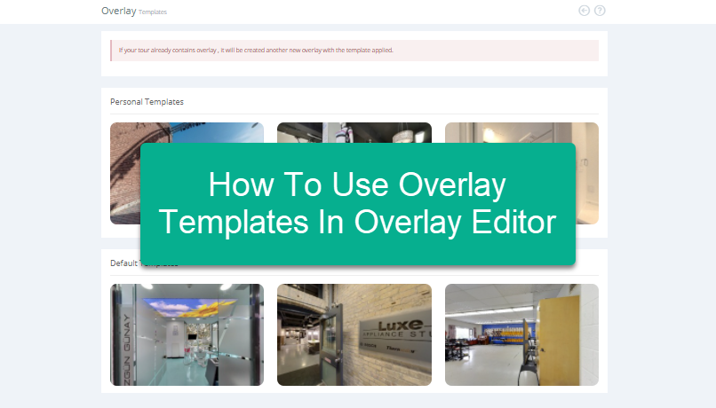 How To Use Overlay Templates In Overlay Editor