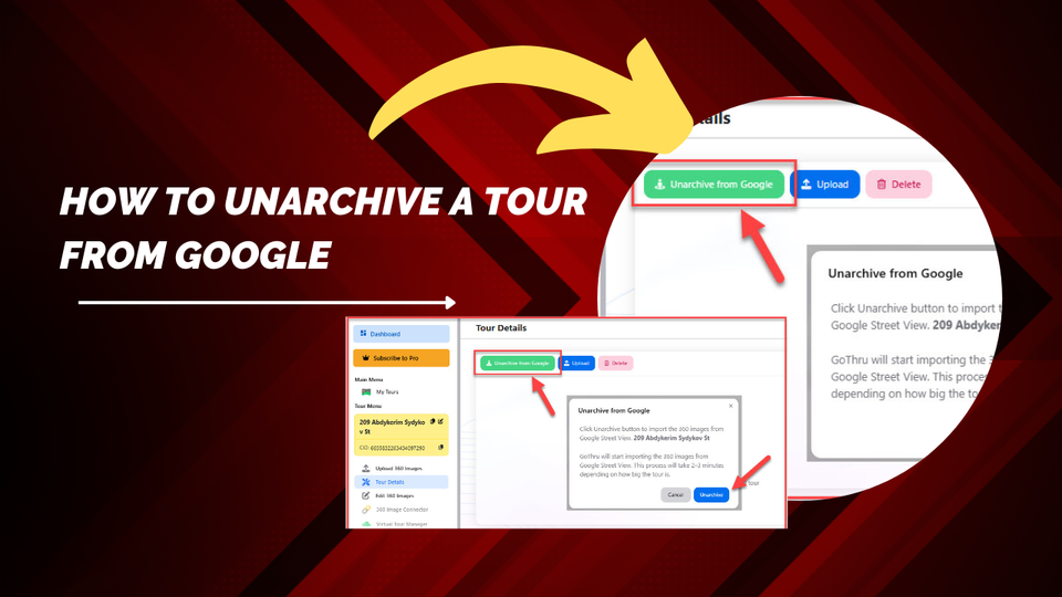 How to Unarchive a Tour from Google