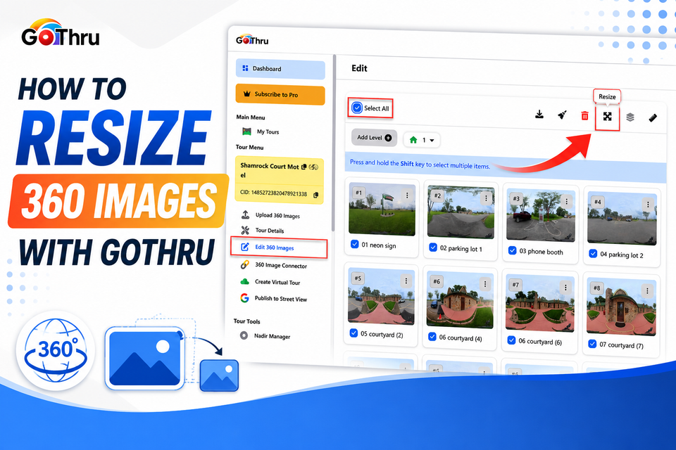 How To Resize 360 Images With Gothru